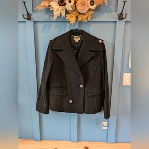 Michael Kors Black Pea Coat